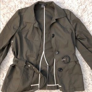 Banana Republic Green Fall Coat